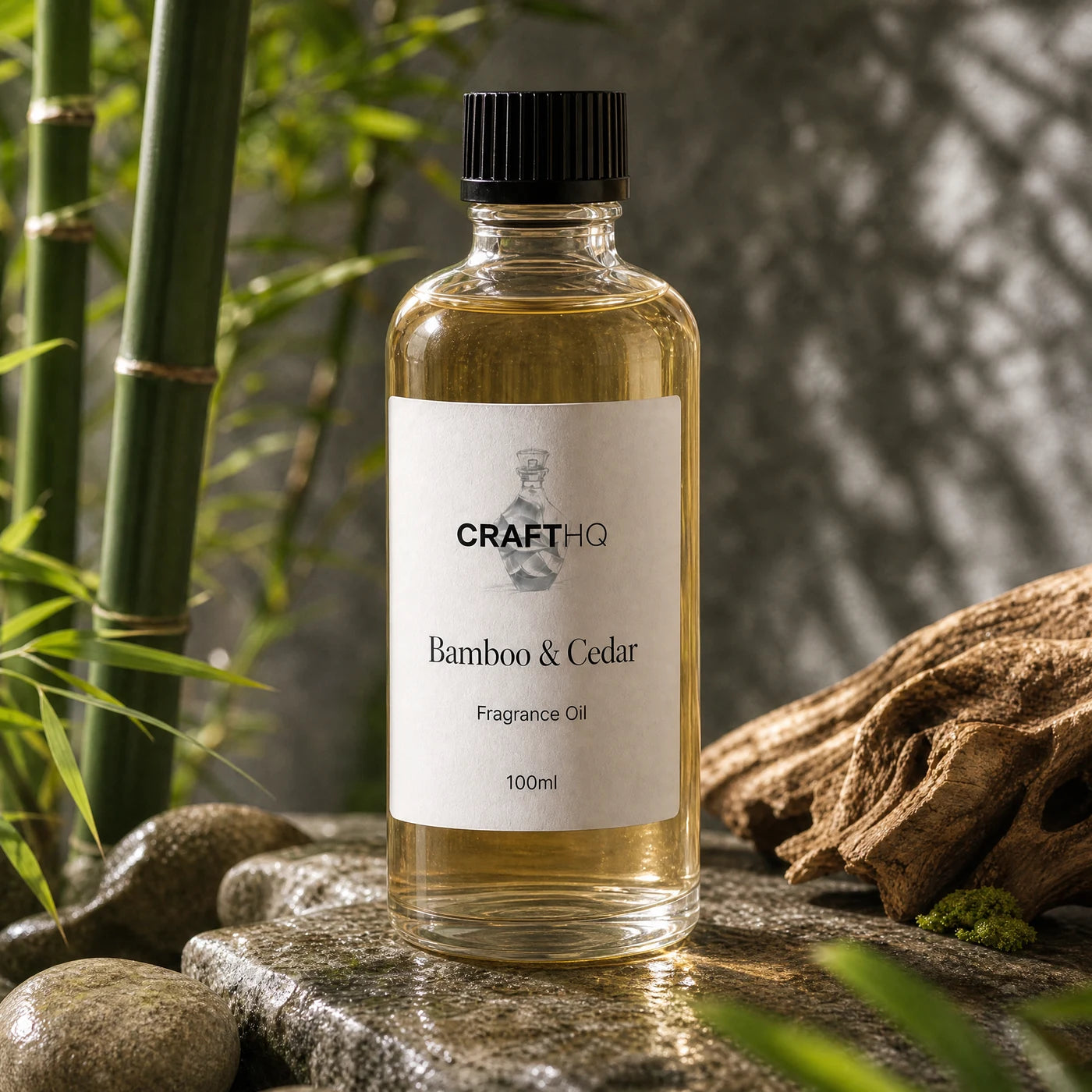 Bamboo & Cedar fragrance oil 100ml bottle
