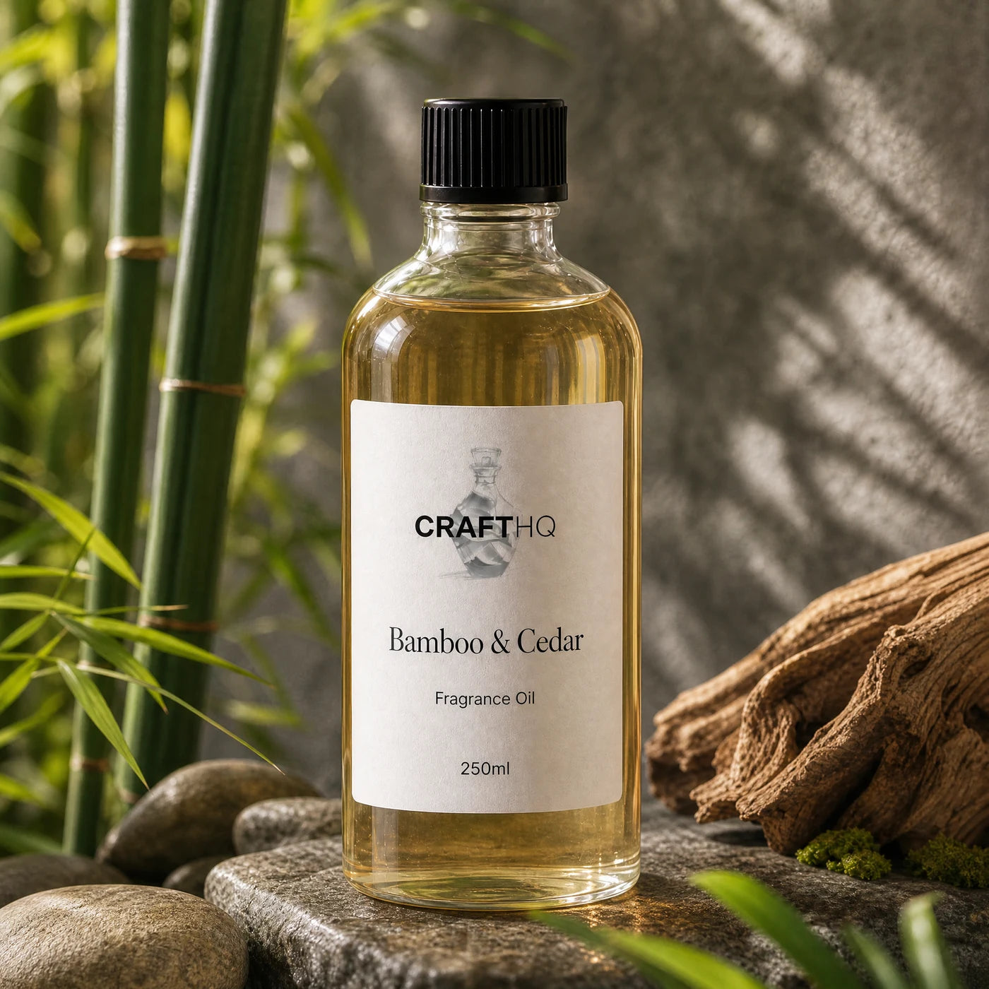 Bamboo & Cedar fragrance oil 250ml bottle