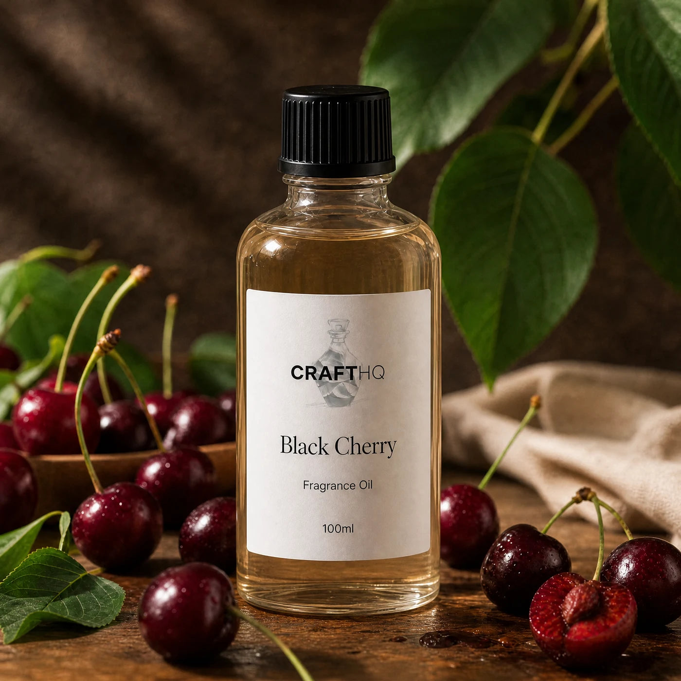 Black Cherry fragrance oil 100ml bottle