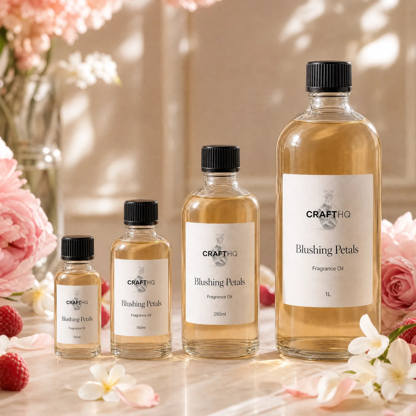 Blushing Petals fragrance oil in every size