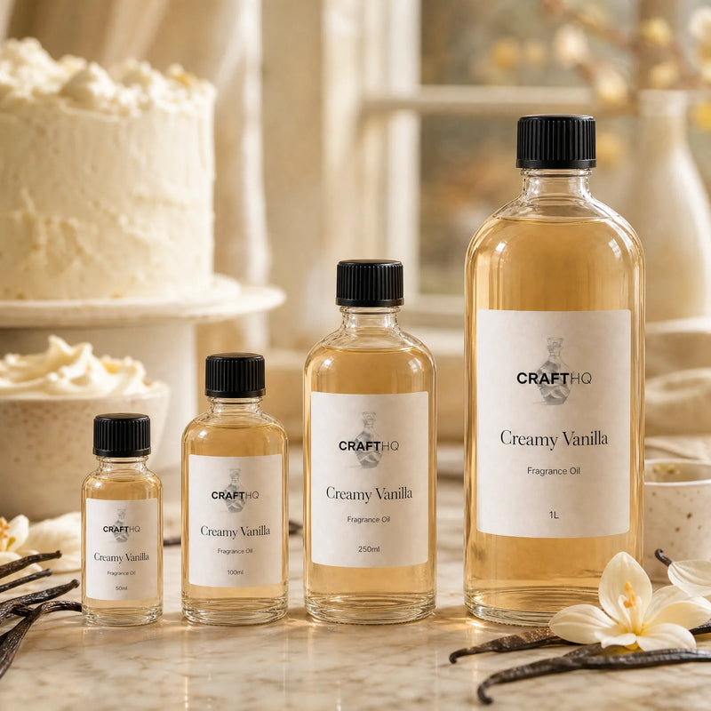 Creamy Vanilla fragrance oil in every size
