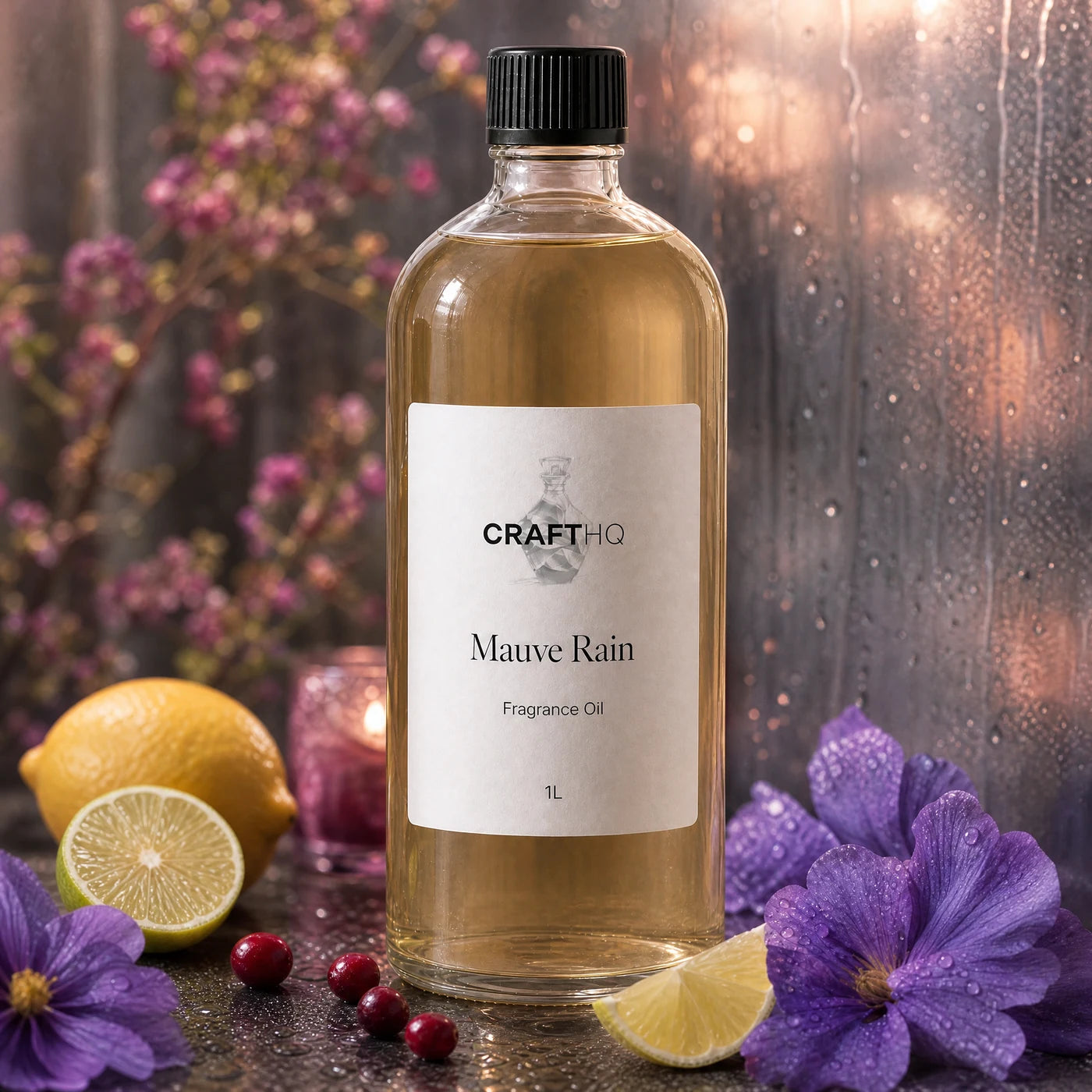 Mauve Rain fragrance oil 1L bottle