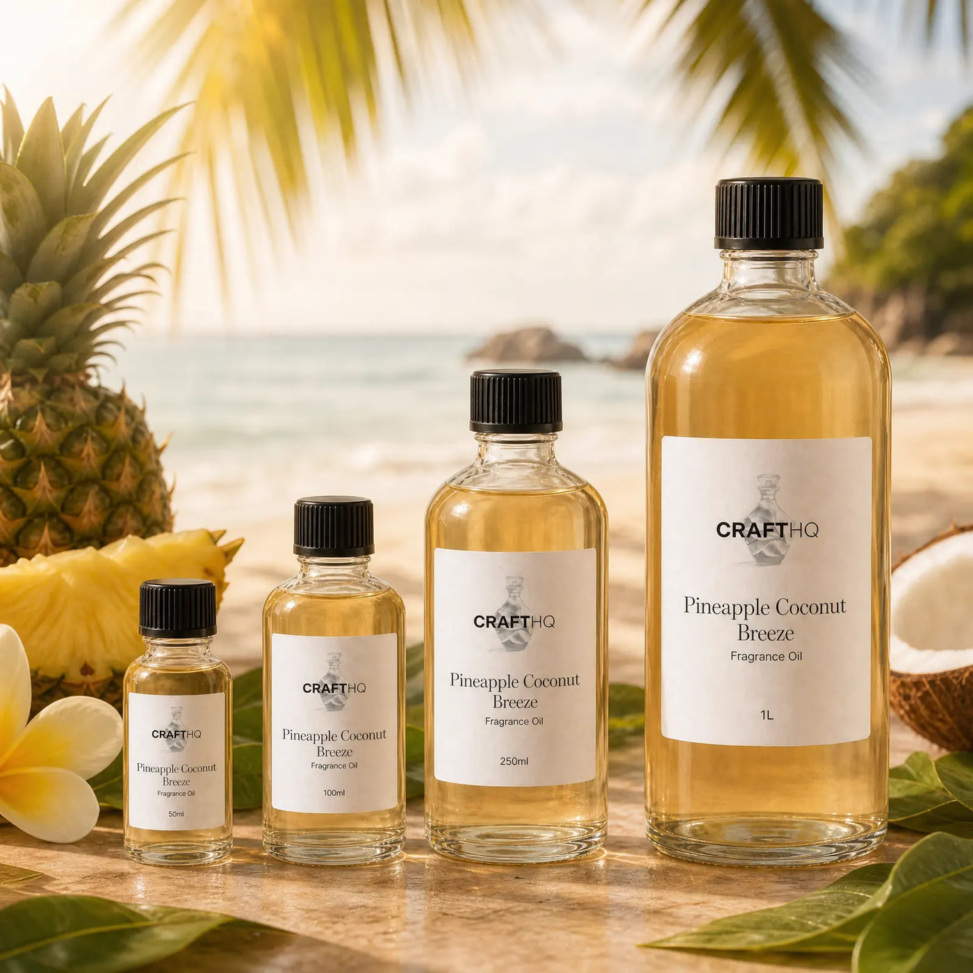 Pineapple Coconut Breeze fragrance oil in every size