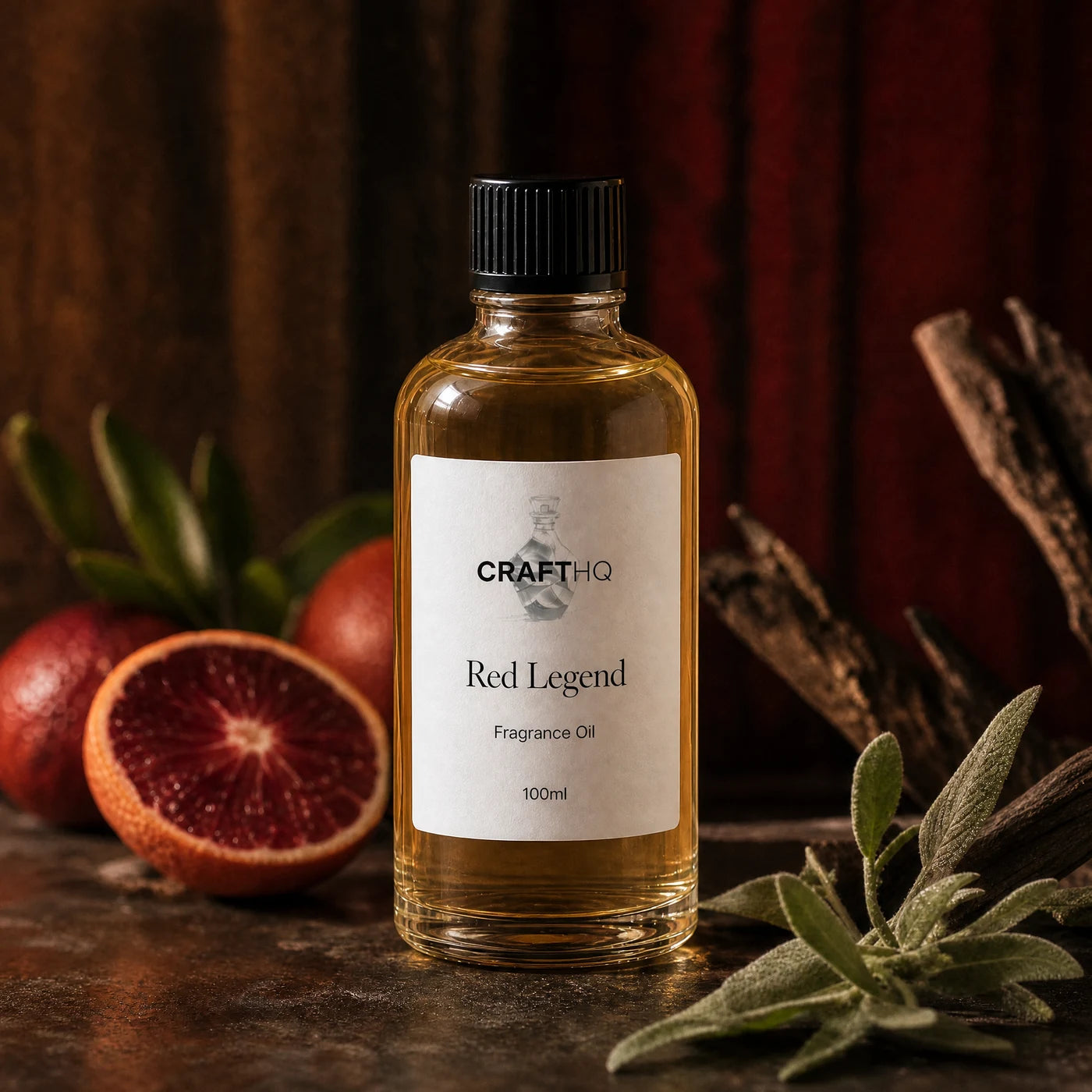 Red Legend fragrance oil 100ml bottle