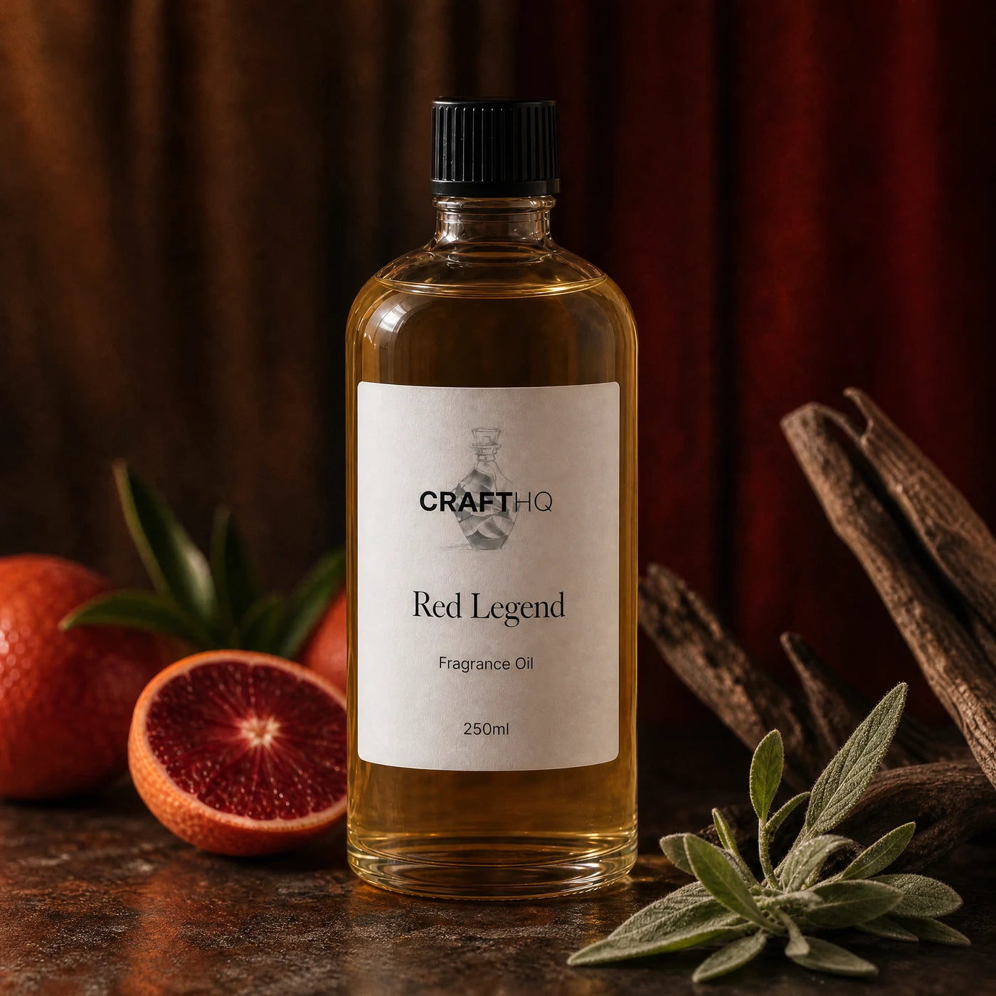 Red Legend fragrance oil 250ml bottle