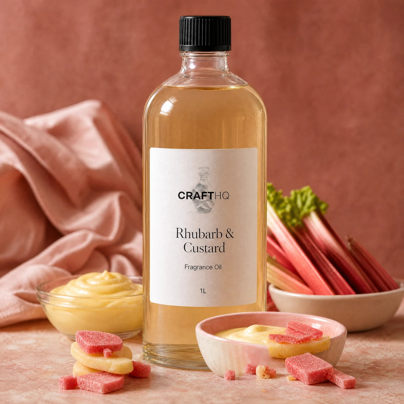 Rhubarb & Custard fragrance oil 1L bottle