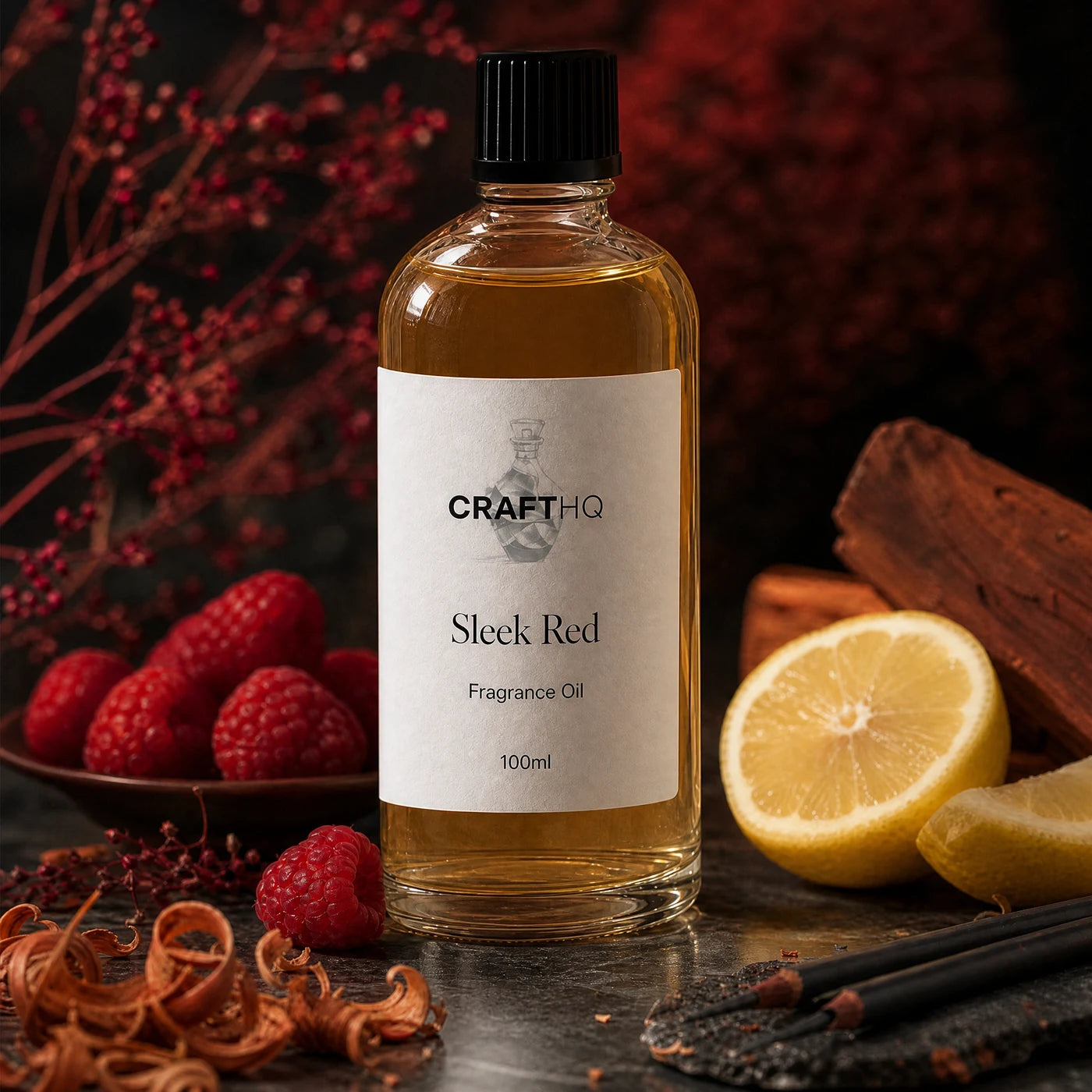 Sleek Red fragrance oil 100ml bottle