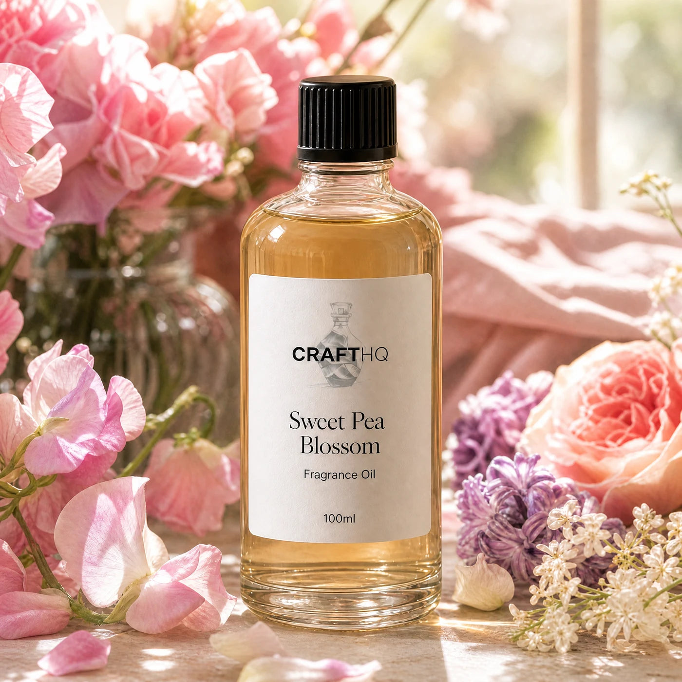 Sweet Pea Blossom fragrance oil 100ml bottle