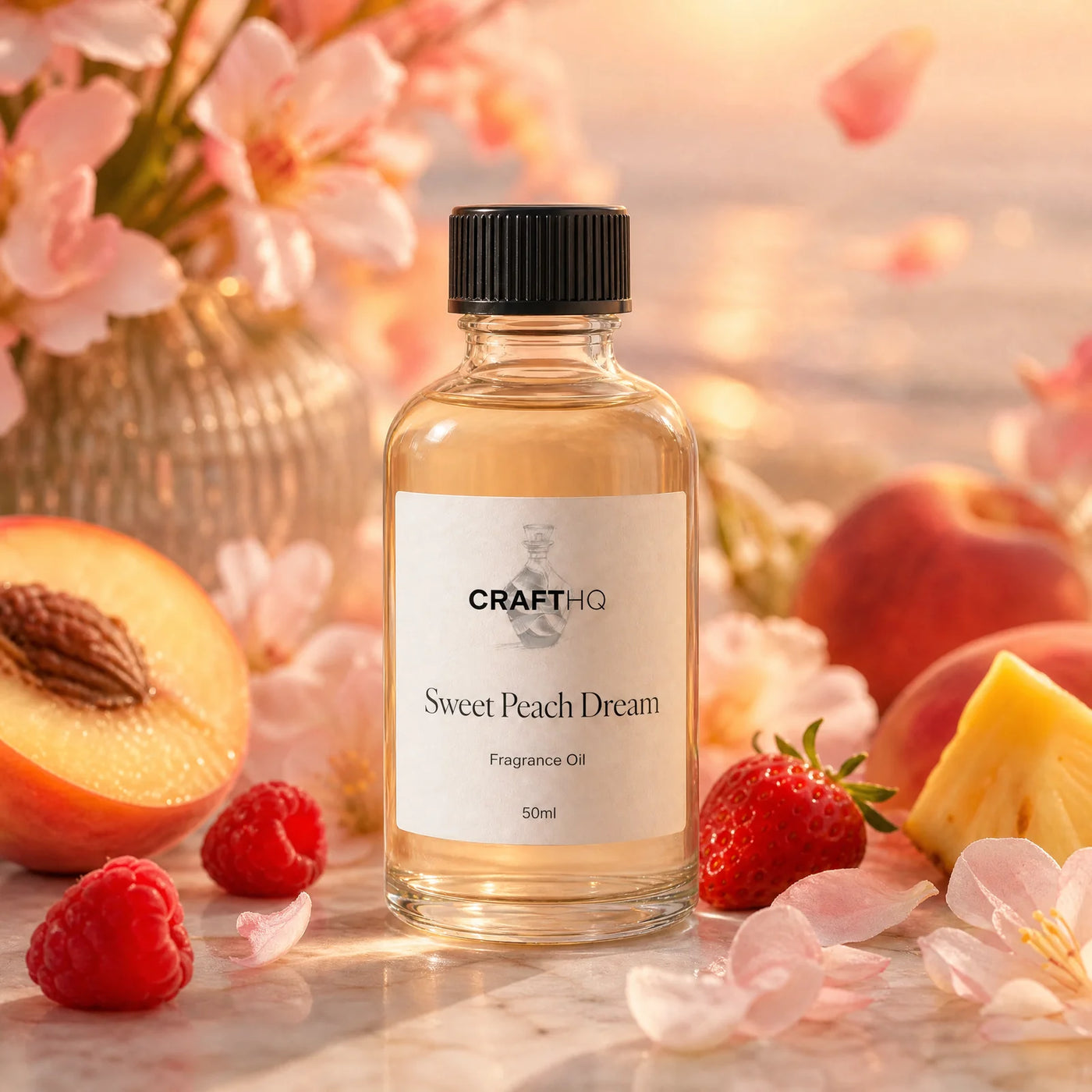 Sweet Peach Dream fragrance oil bottle
