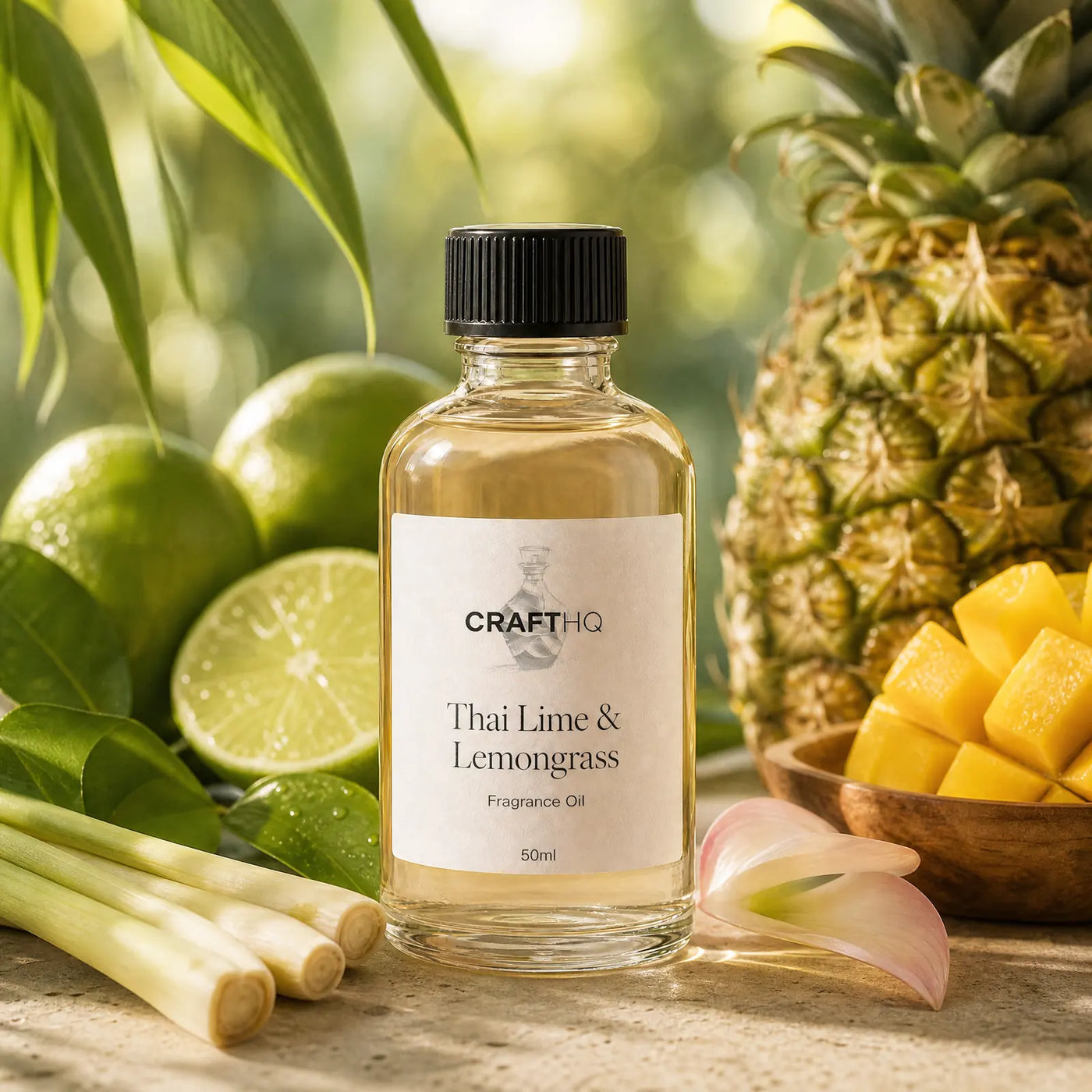Thai Lime & Lemongrass fragrance oil bottle