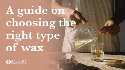 A guide on choosing the right type of wax for your wax melt/candle business