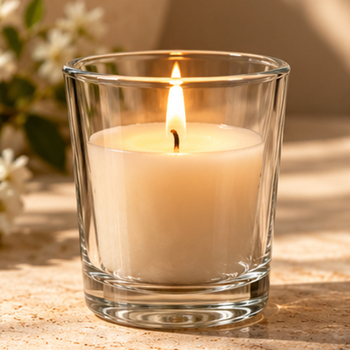 Clear Votive Glass Jar