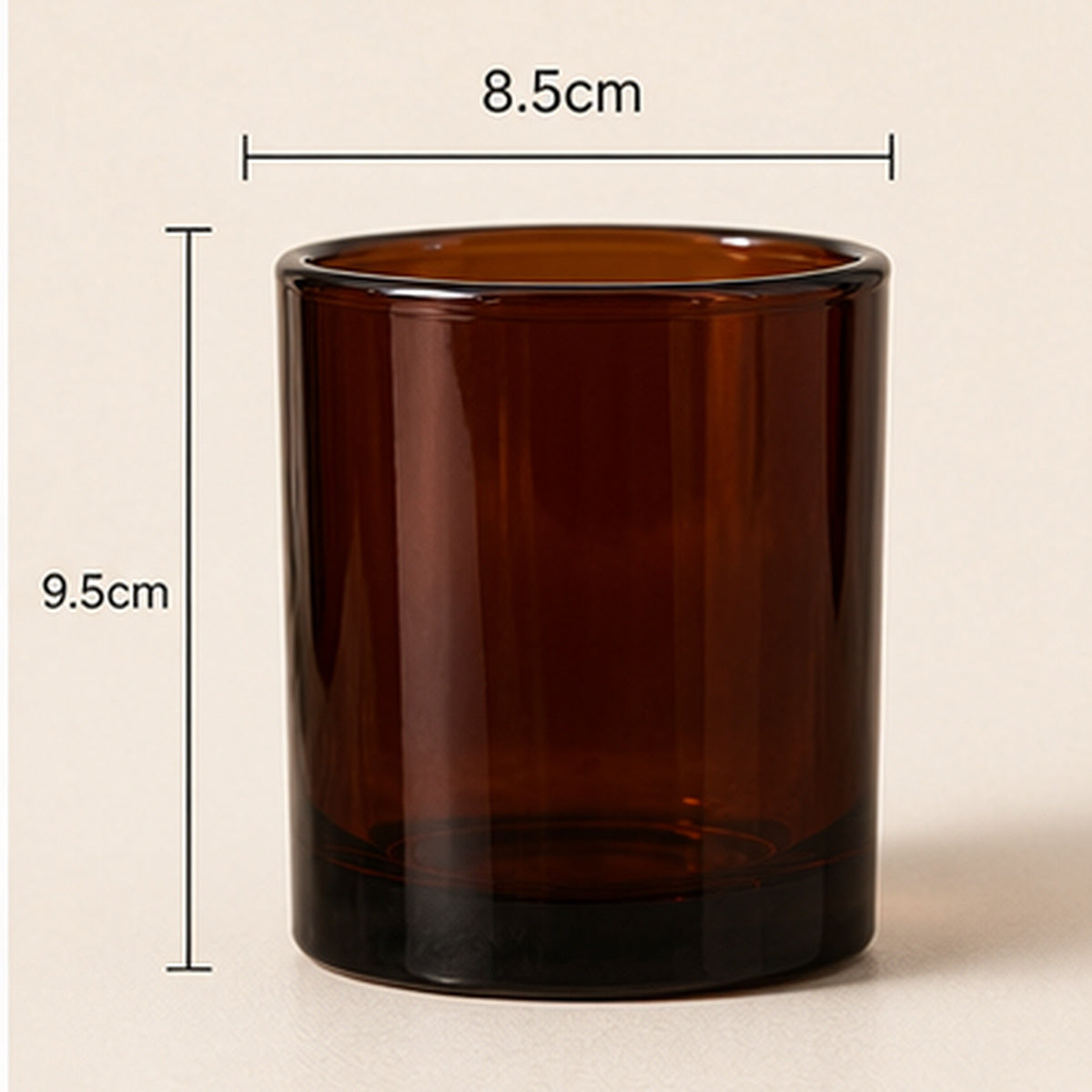 Amber Glass Jar