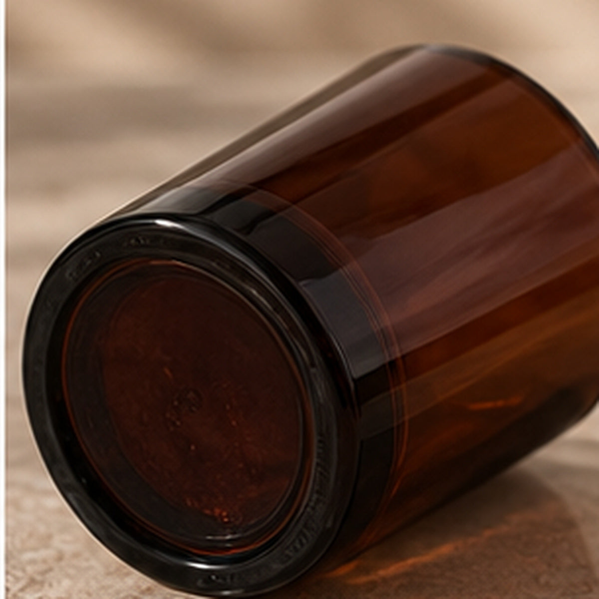 Amber Glass Jar
