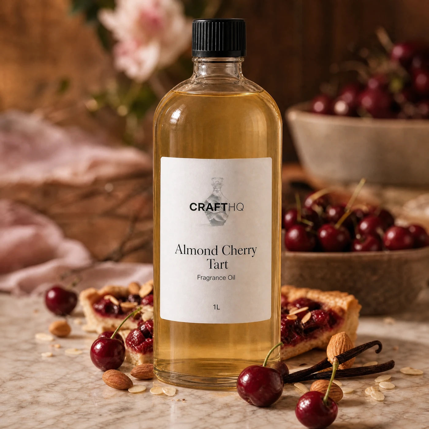 Almond Cherry Tart fragrance oil 1L bottle
