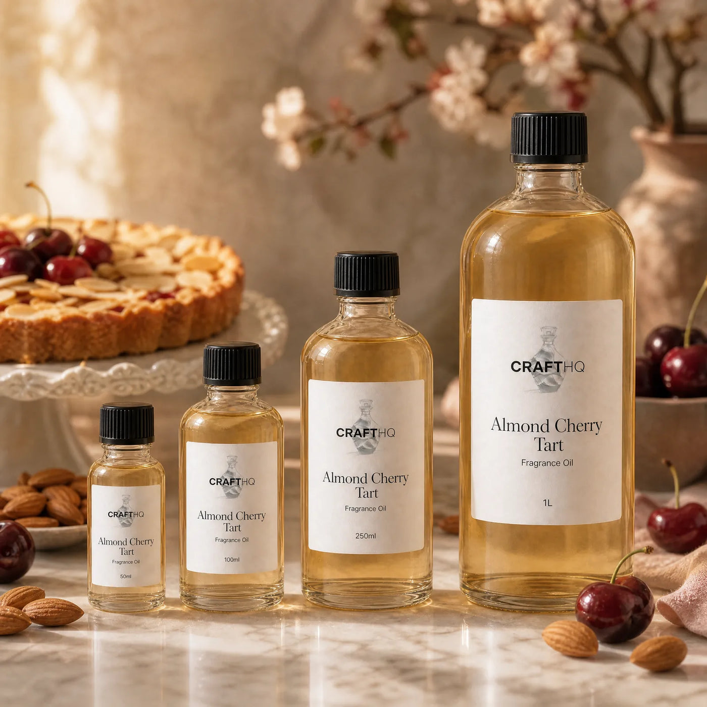 Almond Cherry Tart fragrance oil in every size