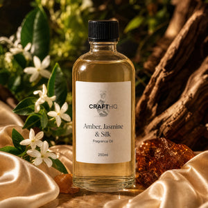 Amber, Jasmine & Silk fragrance oil 250ml bottle