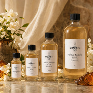 Amber, Jasmine & Silk fragrance oil in every size