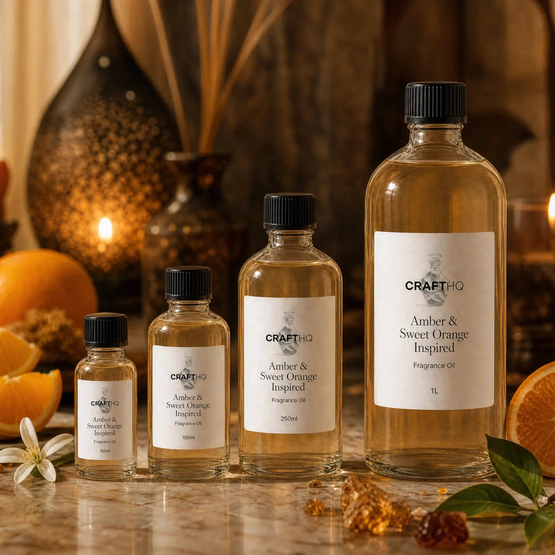 Amber & Sweet Orange Inspired fragrance oil in every size