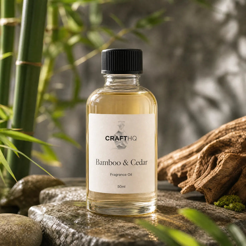 Bamboo & Cedar fragrance oil bottle