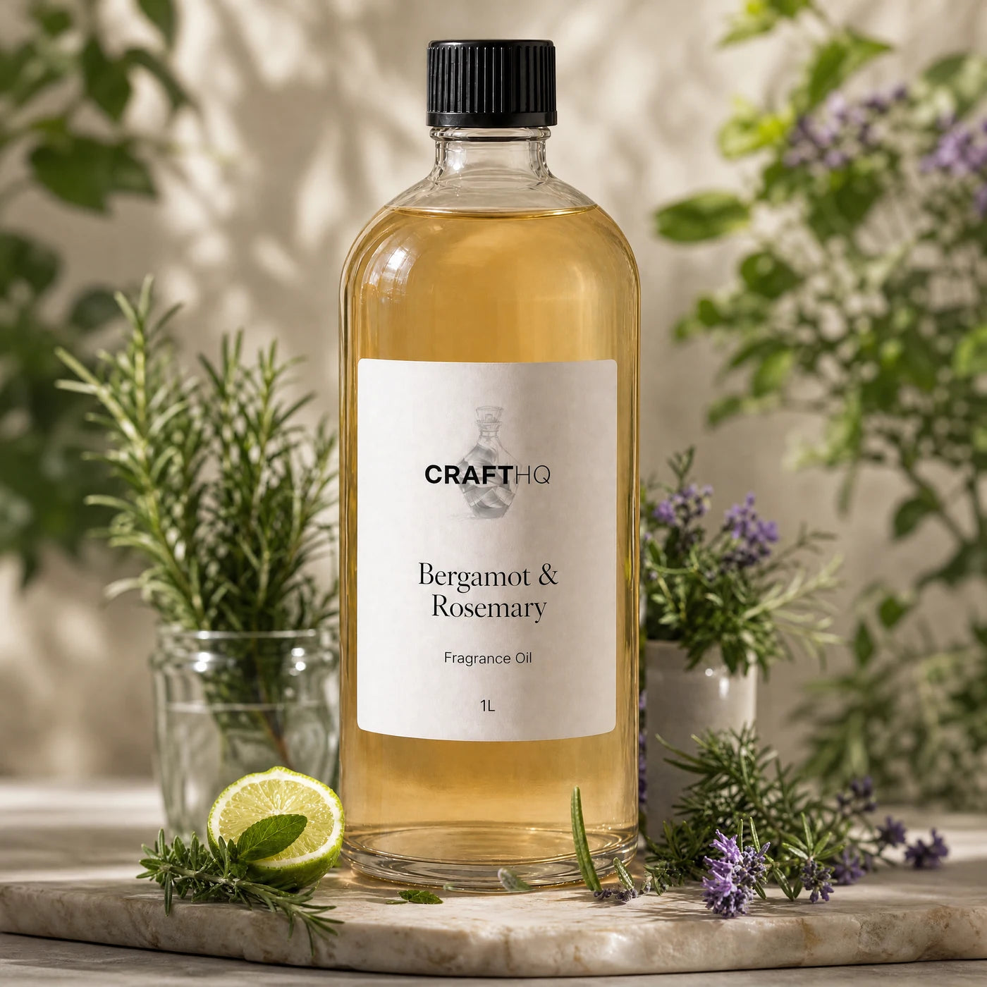 Bergamot & Rosemary fragrance oil 1L bottle