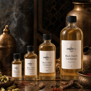 Black Oud & Cardamom fragrance oil in every size