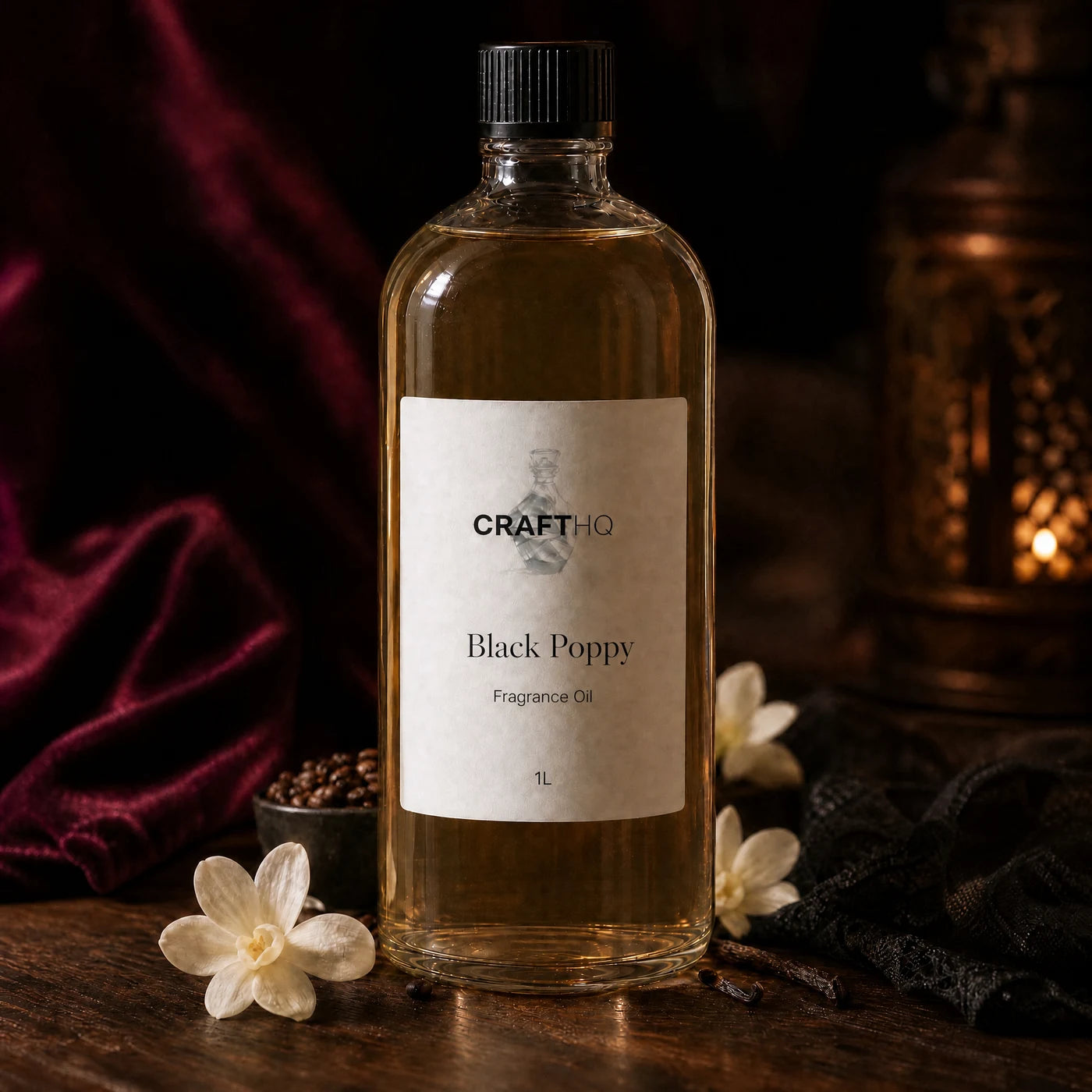 Black Poppy fragrance oil 1L bottle