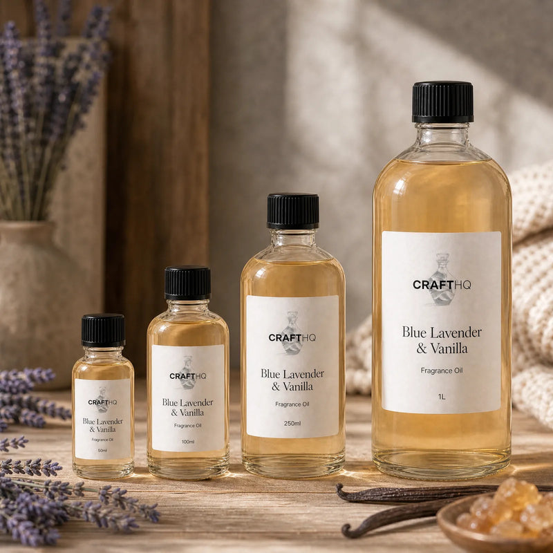 Blue Lavender & Vanilla fragrance oil in every size
