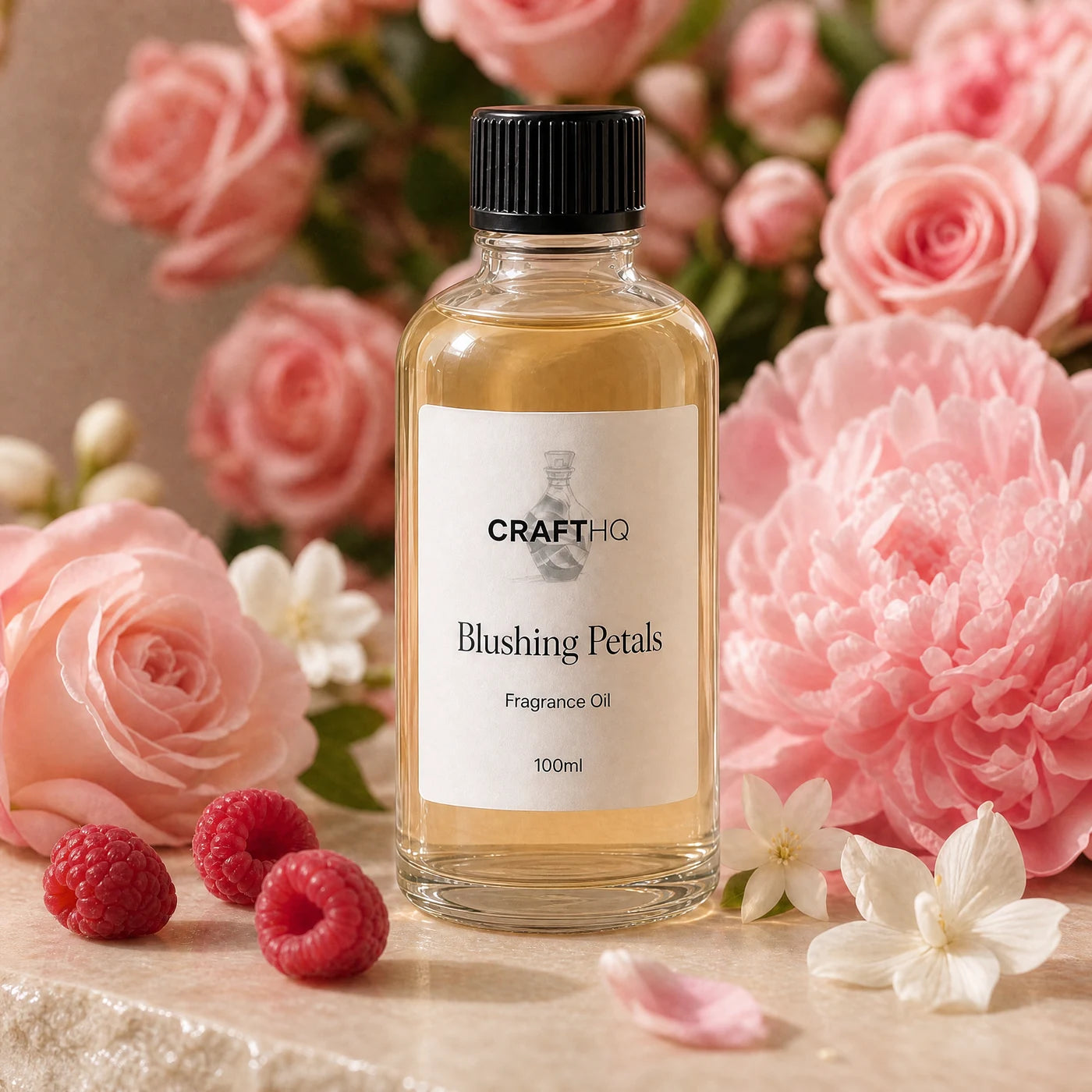 Blushing Petals fragrance oil 100ml bottle