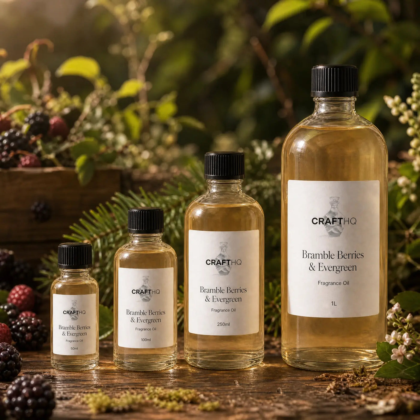 Bramble Berries & Evergreen fragrance oil in every size