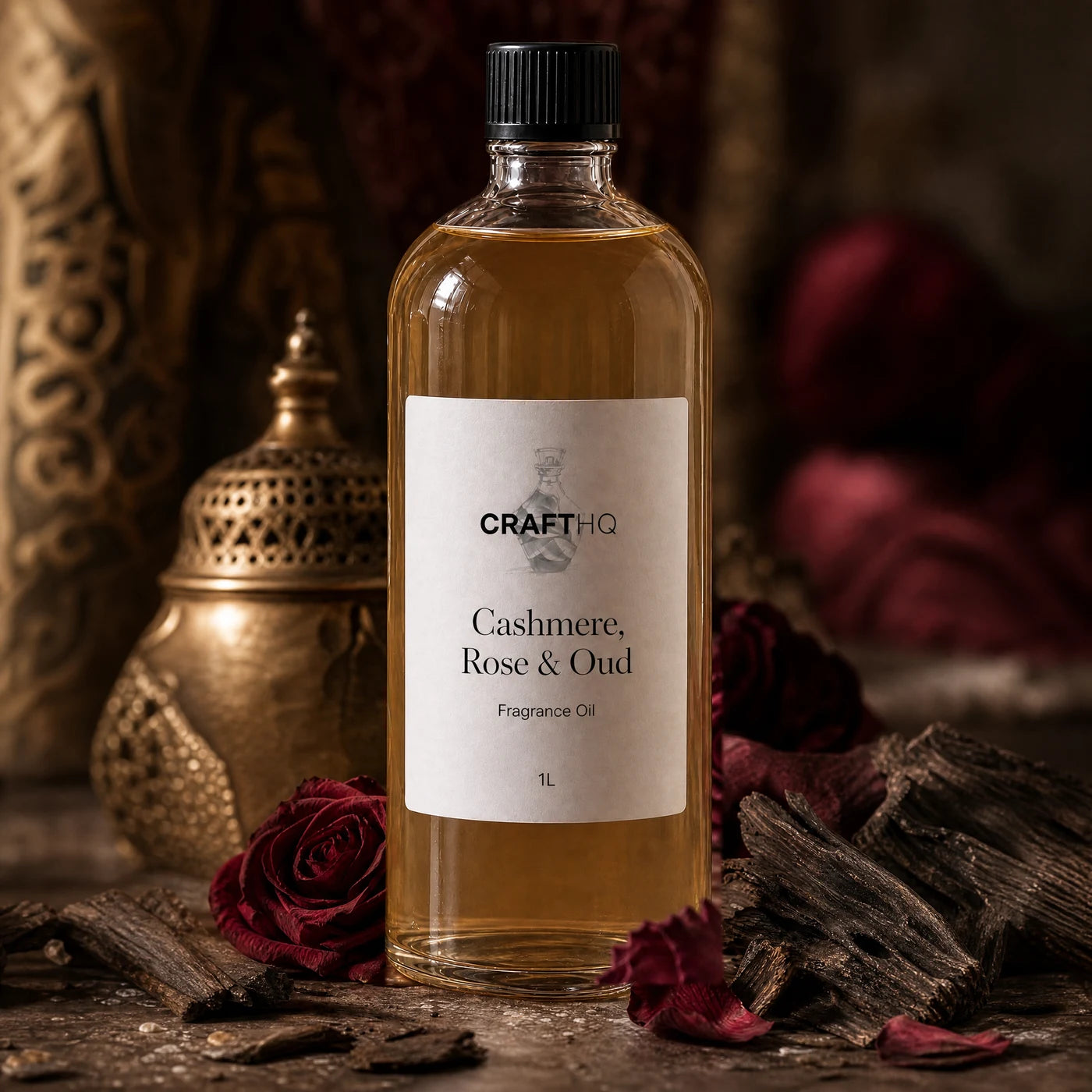 Cashmere, Rose & Oud fragrance oil 1L bottle