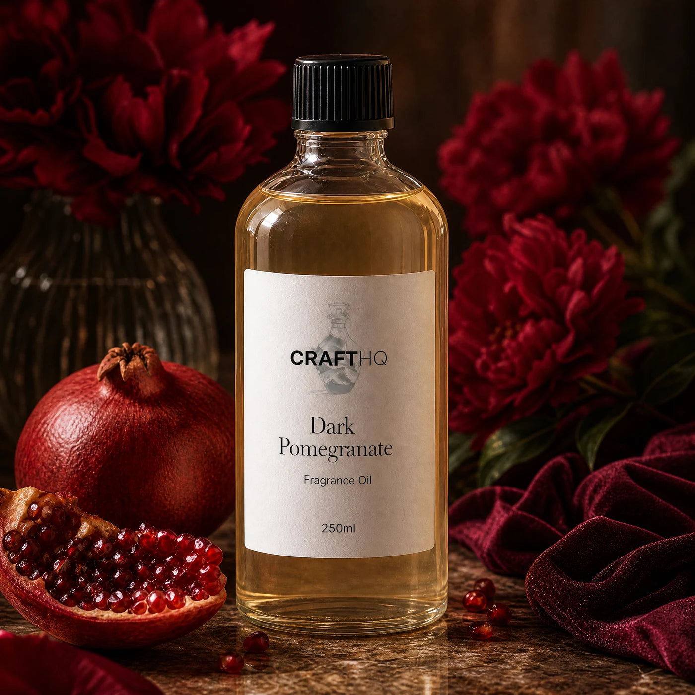 Dark Pomegranate fragrance oil 250ml bottle