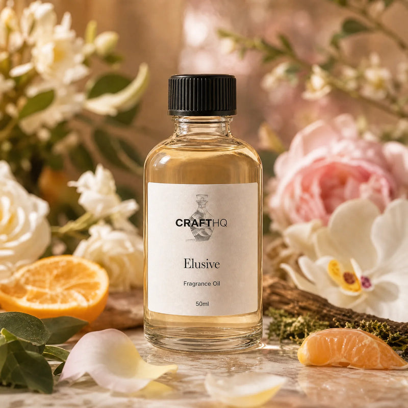 Elusive fragrance oil bottle