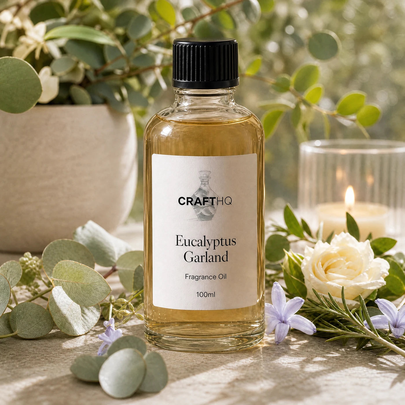 Eucalyptus Garland fragrance oil 100ml bottle