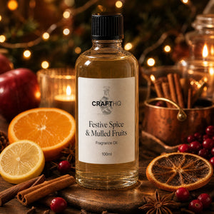 Festive Spice & Mulled Fruits fragrance oil 100ml bottle
