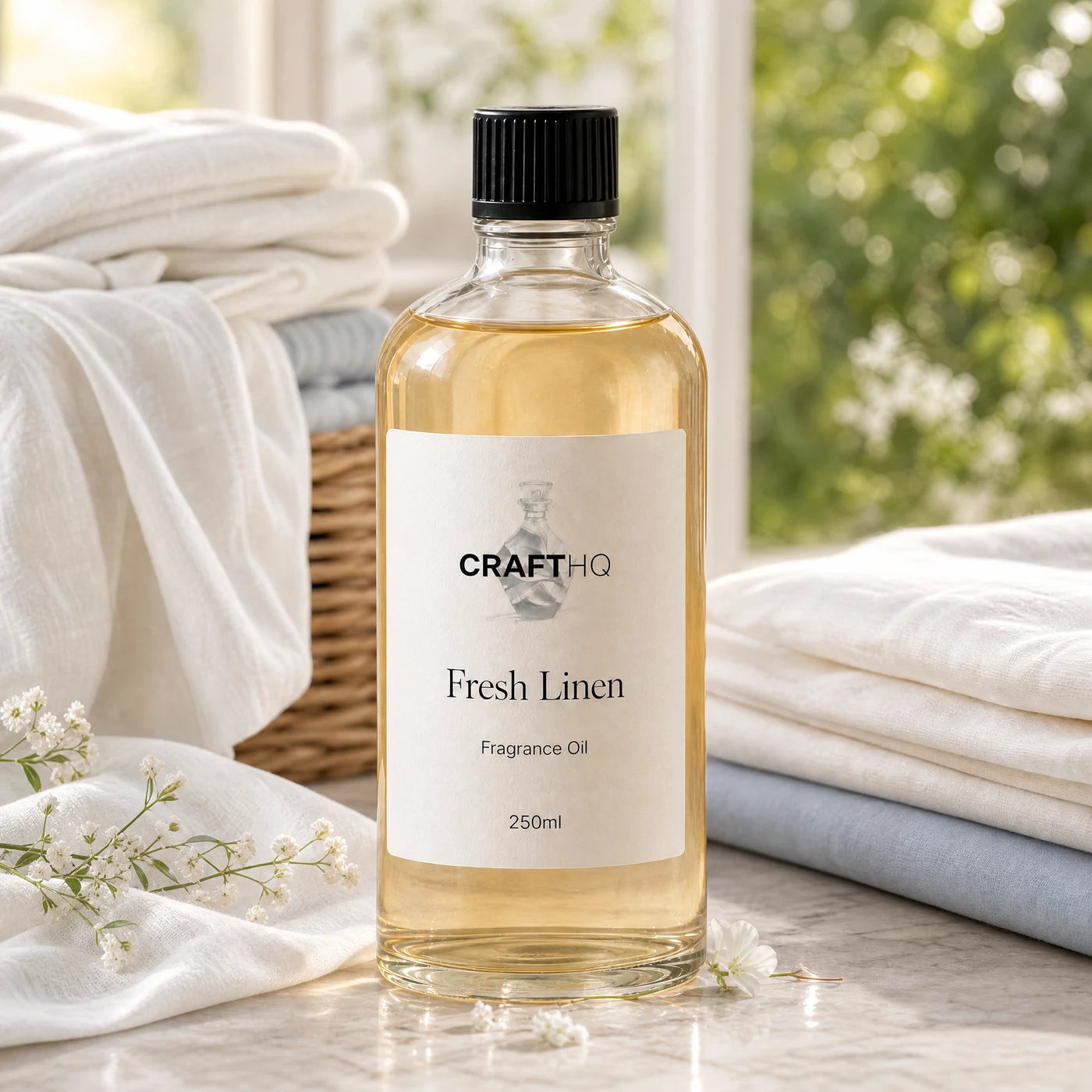 Fresh Linen fragrance oil 250ml bottle