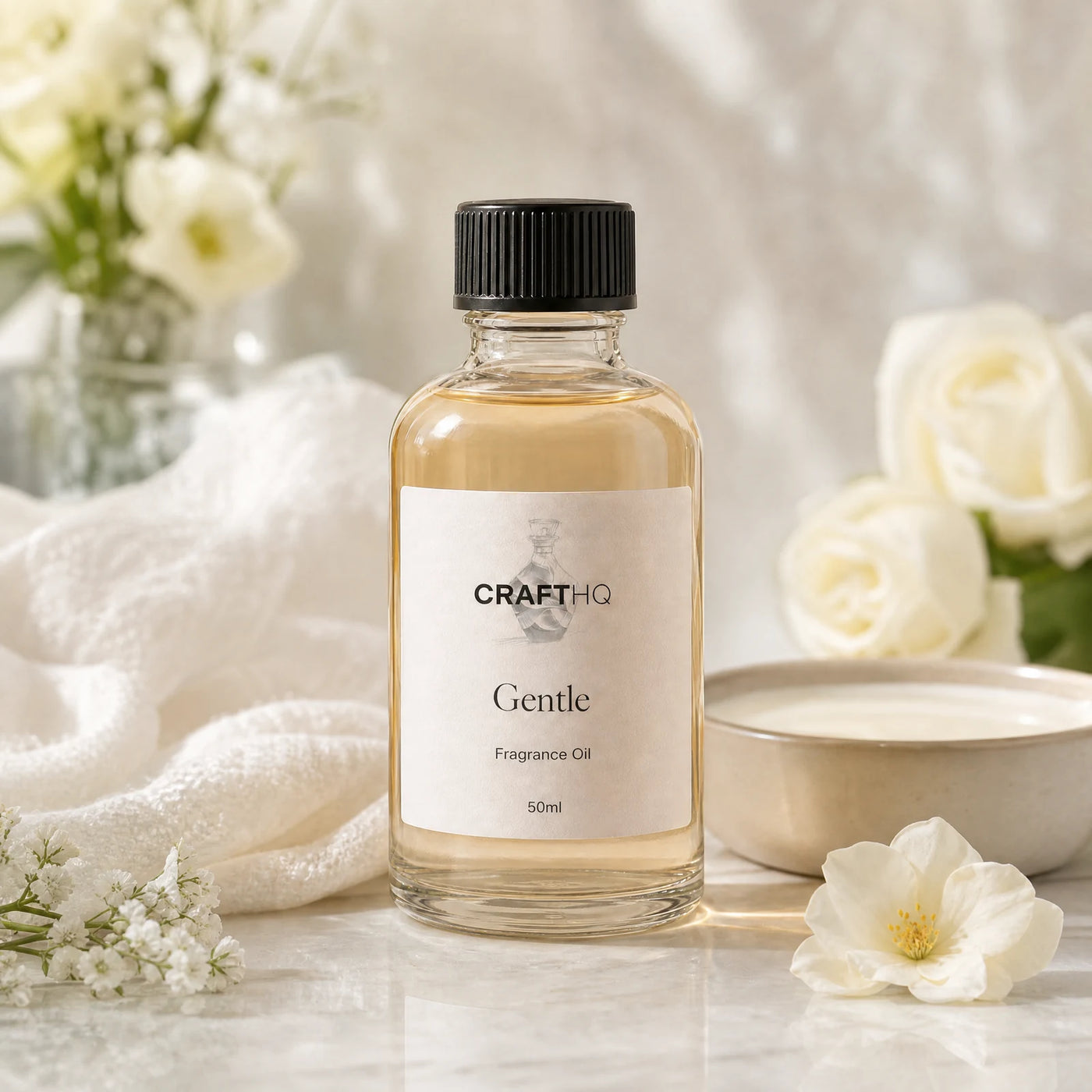 Gentle fragrance oil bottle