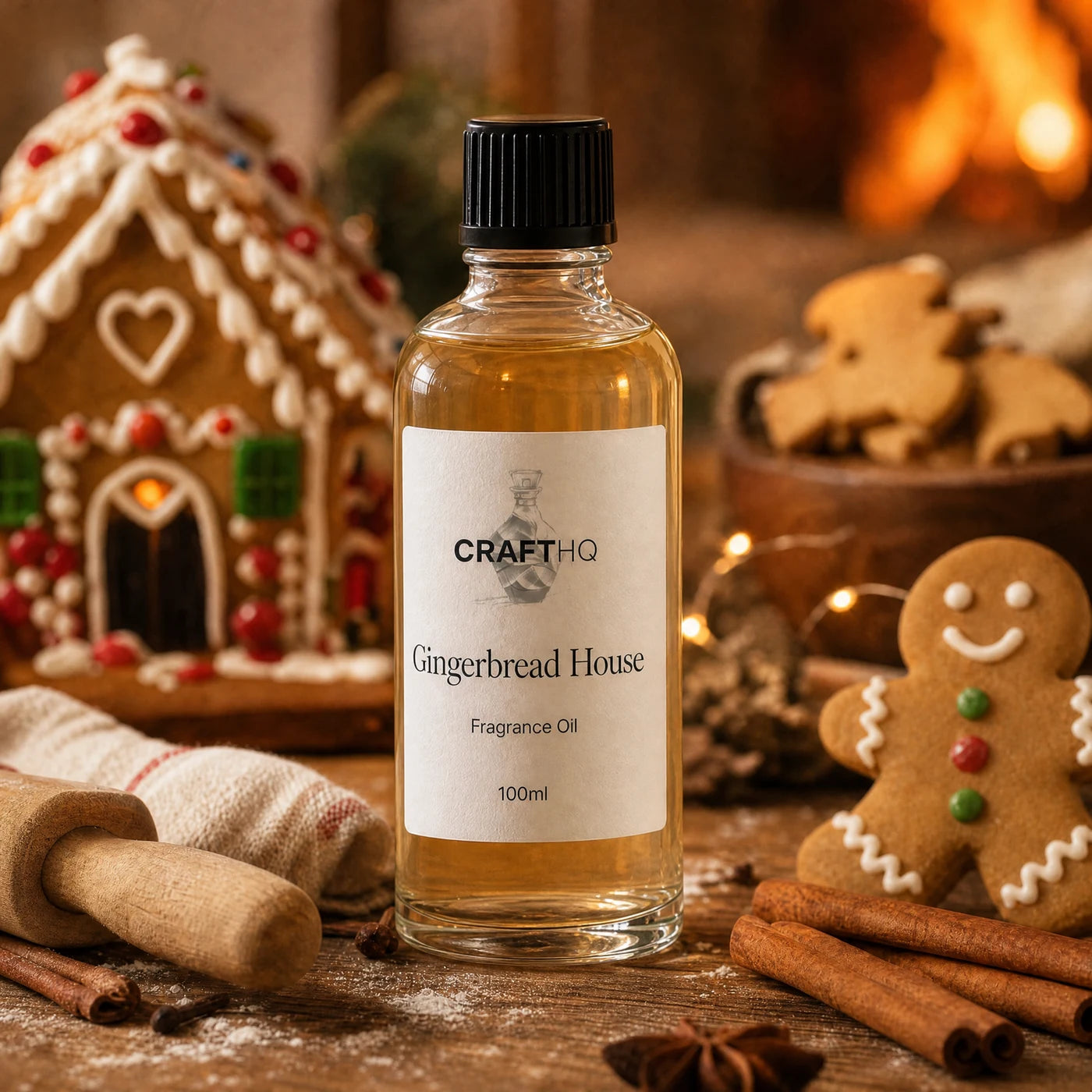 Gingerbread House fragrance oil 100ml bottle