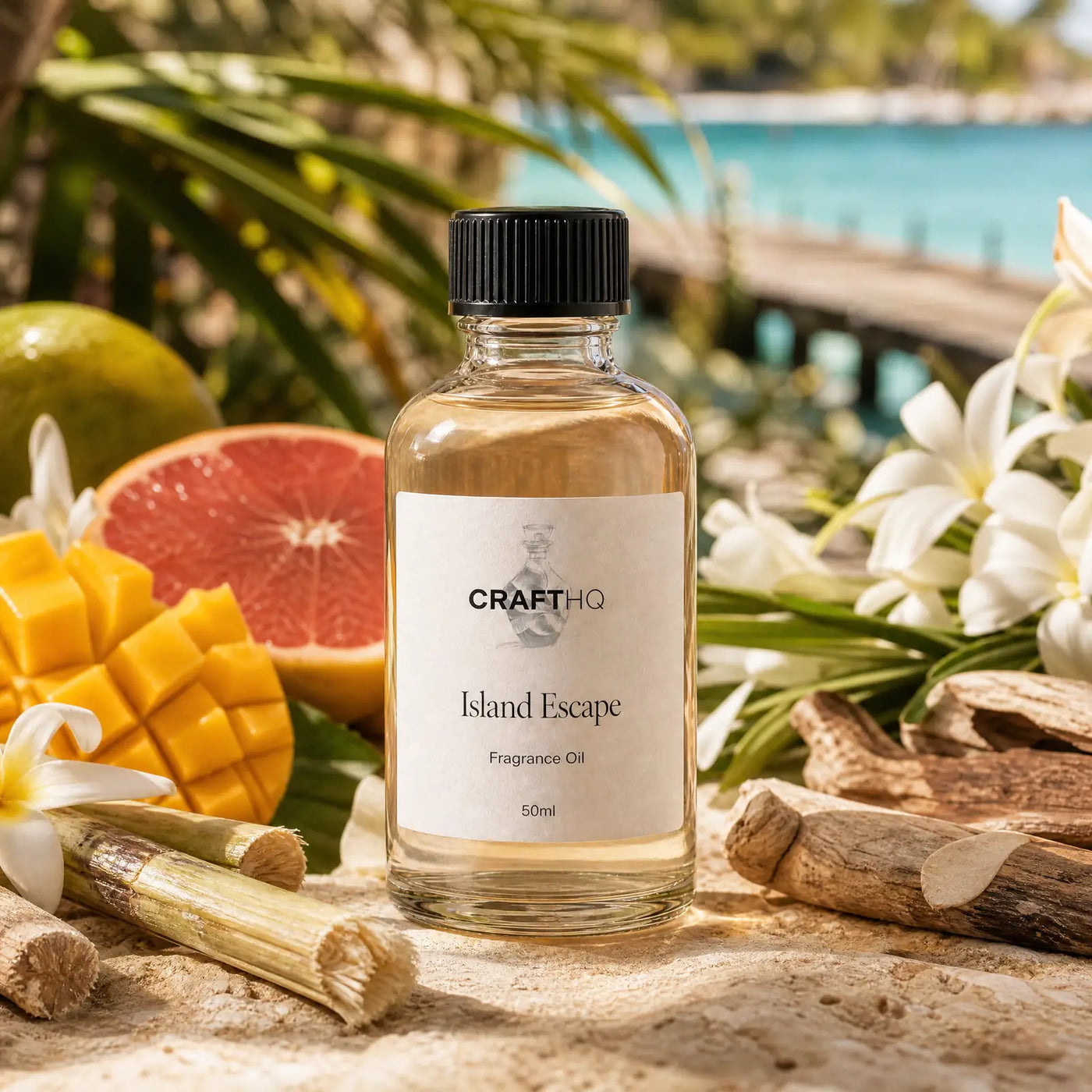 Island Escape fragrance oil bottle