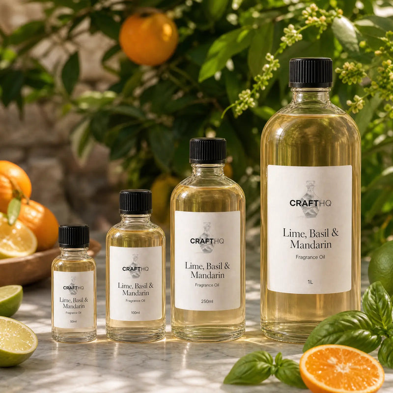 Lime, Basil & Mandarin fragrance oil in every size