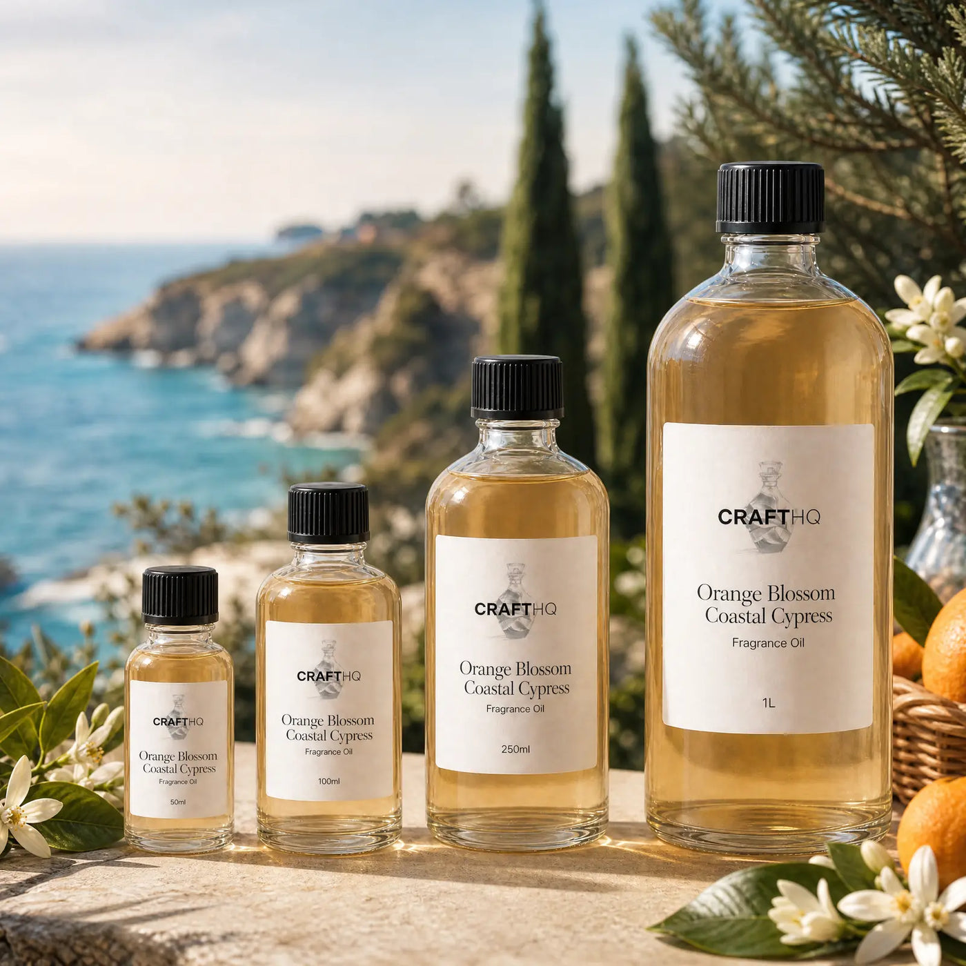 Orange Blossom Coastal Cypress fragrance oil in every size