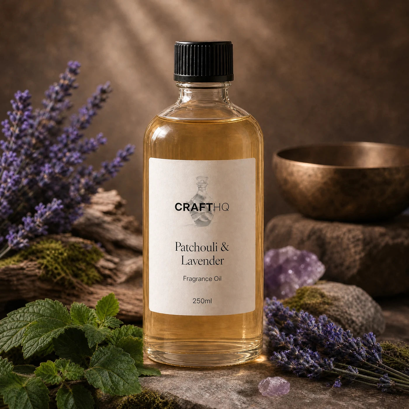 Patchouli & Lavender fragrance oil 250ml bottle
