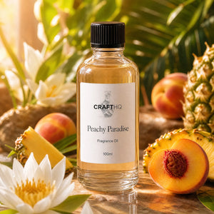 Peachy Paradise fragrance oil 100ml bottle
