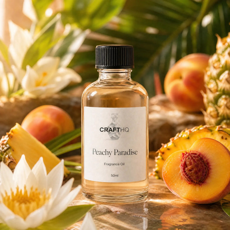 Peachy Paradise fragrance oil bottle