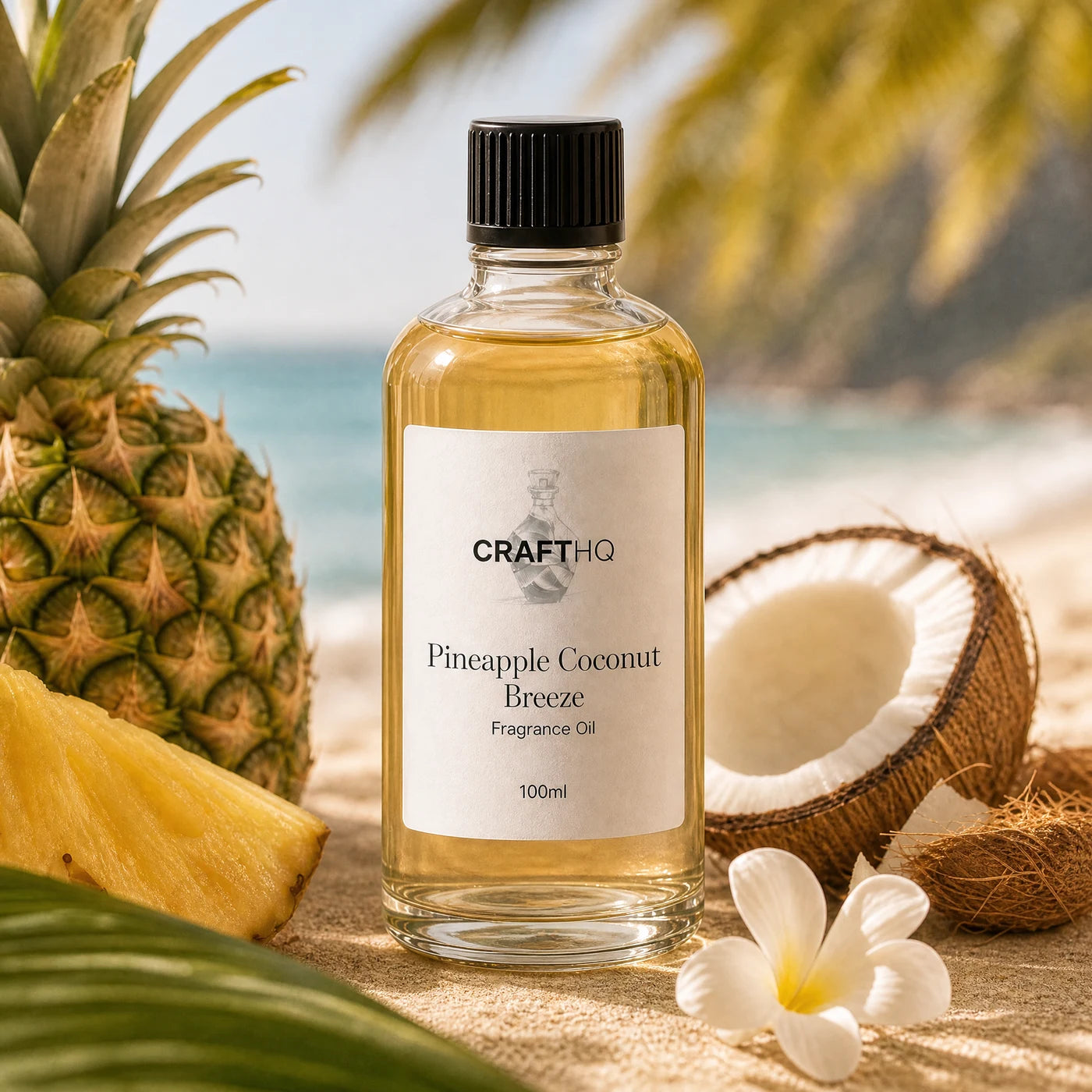 Pineapple Coconut Breeze fragrance oil 100ml bottle