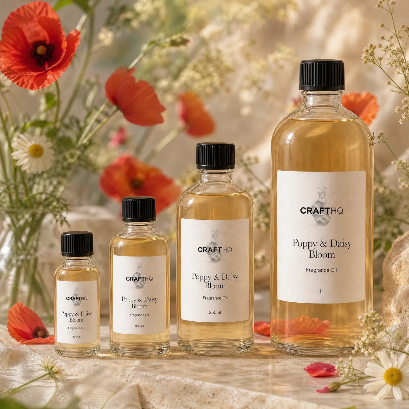 Poppy & Daisy Bloom fragrance oil in every size