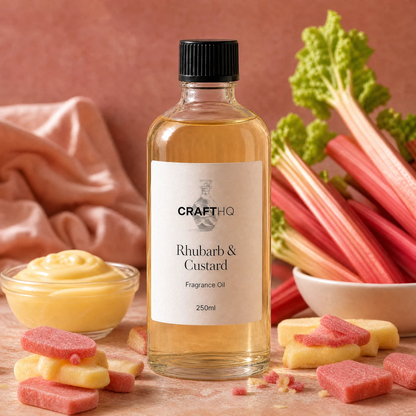 Rhubarb & Custard fragrance oil 250ml bottle