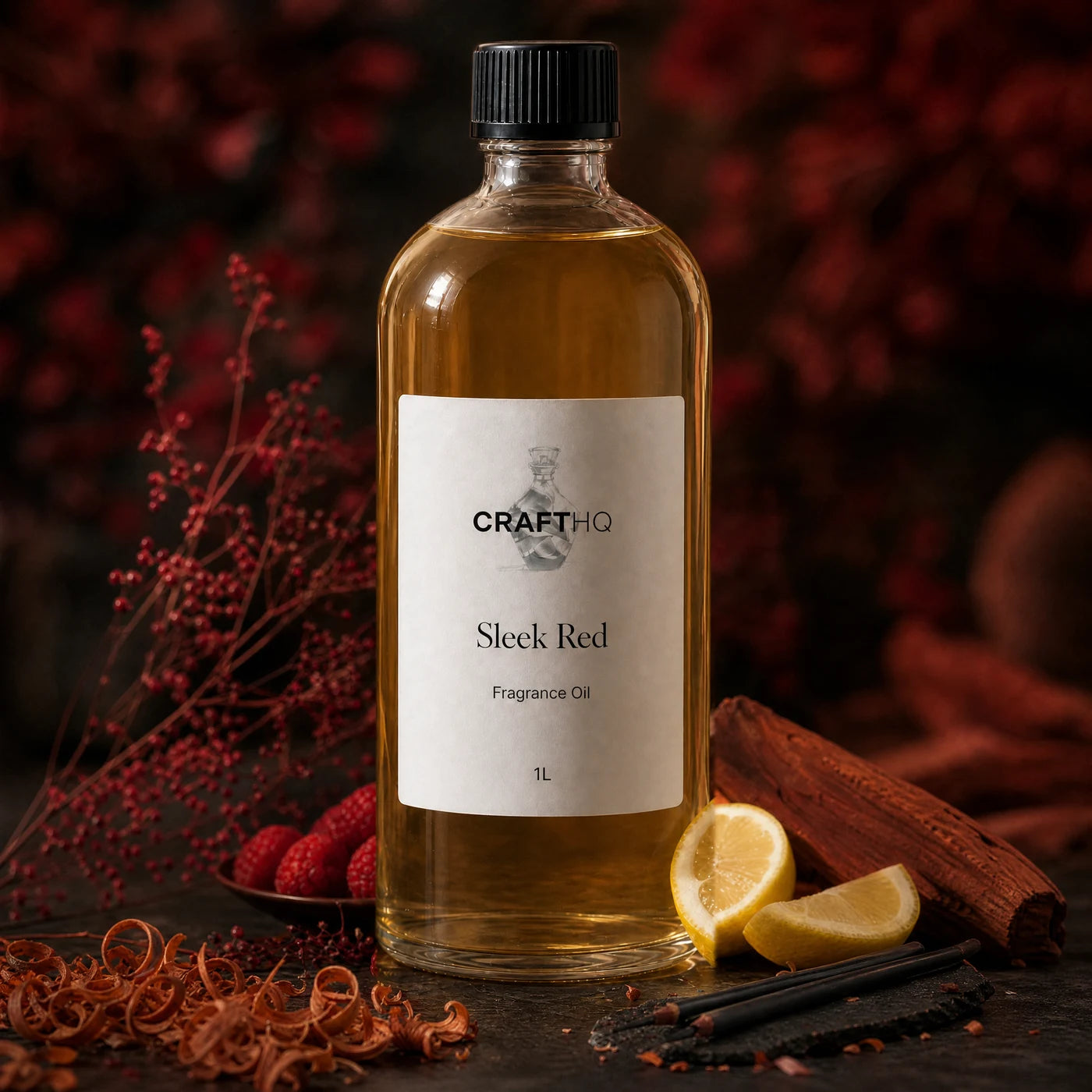 Sleek Red fragrance oil 1L bottle