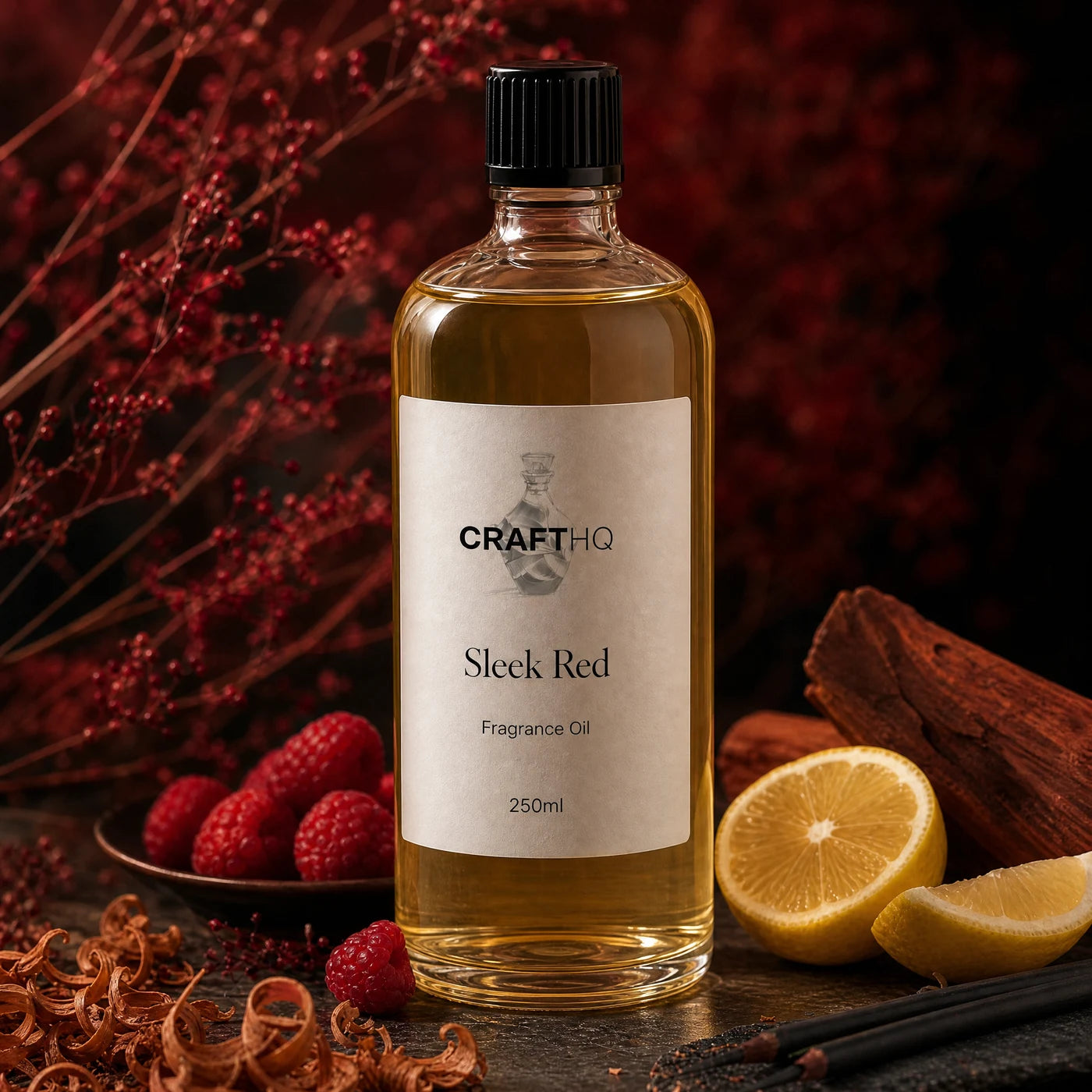 Sleek Red fragrance oil 250ml bottle