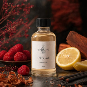 Sleek Red fragrance oil bottle